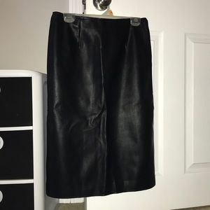 Black Leather Skirt